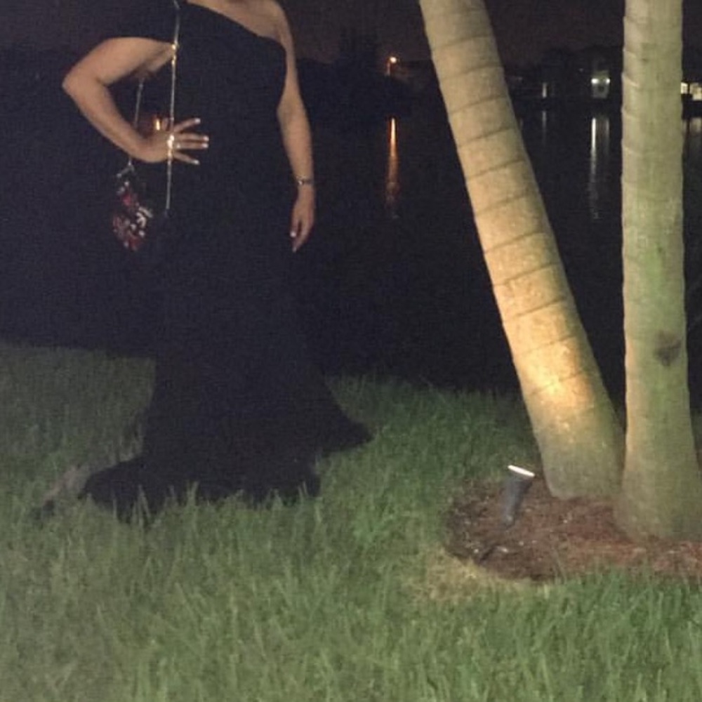Black Floor Length Boutique Gown